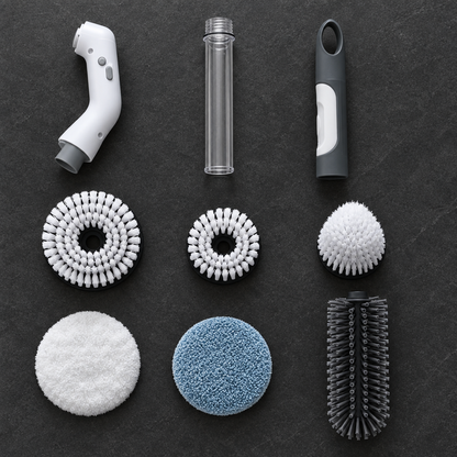 Cordless Spin Scrubber — Dual-Speed Bathroom & Kitchen Set