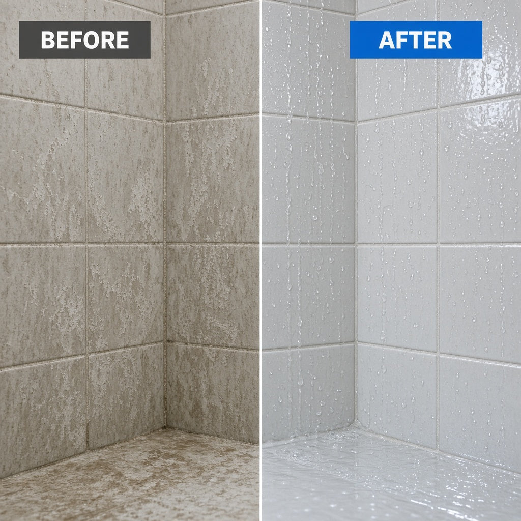 Before and after cleaning result