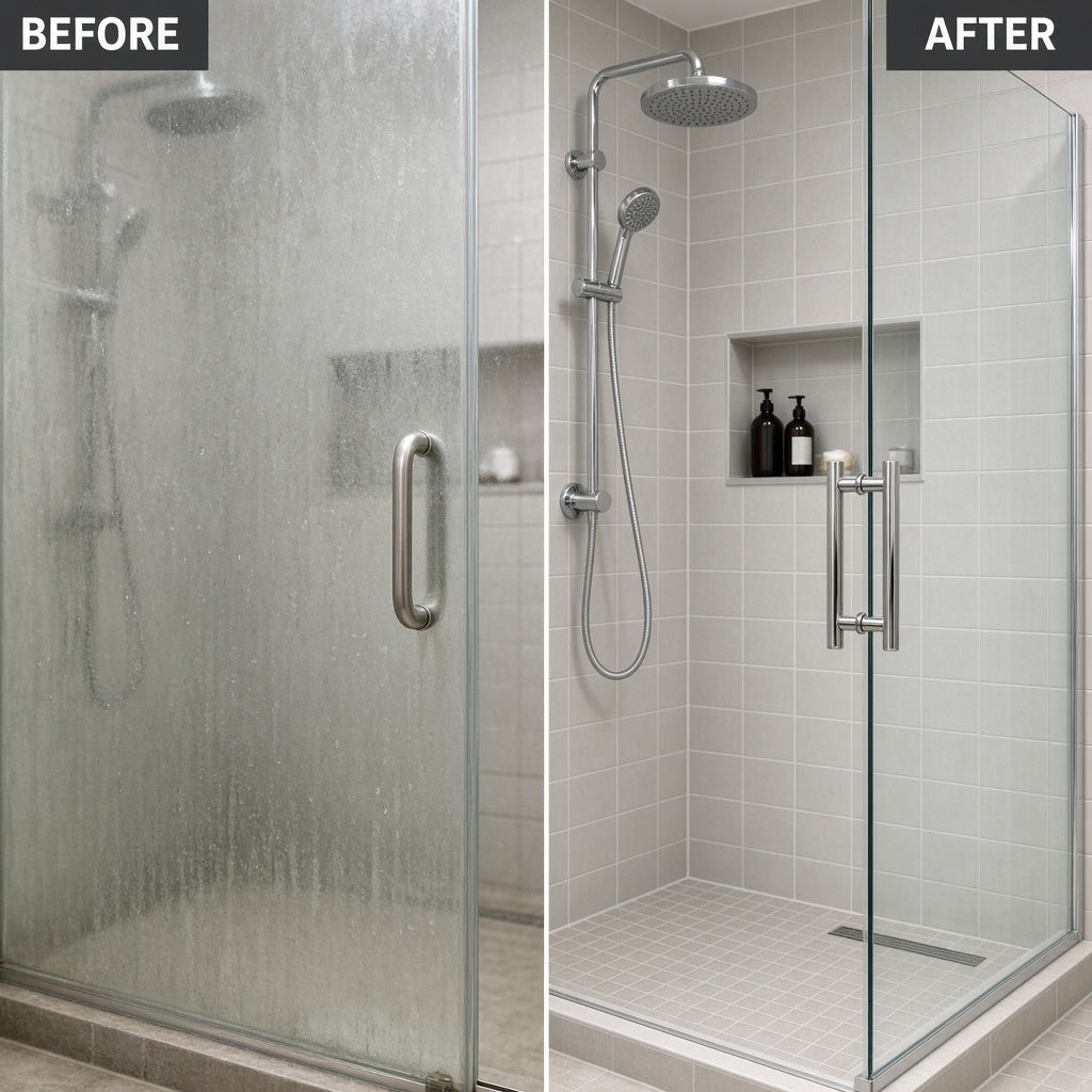 Before and after cleaning result