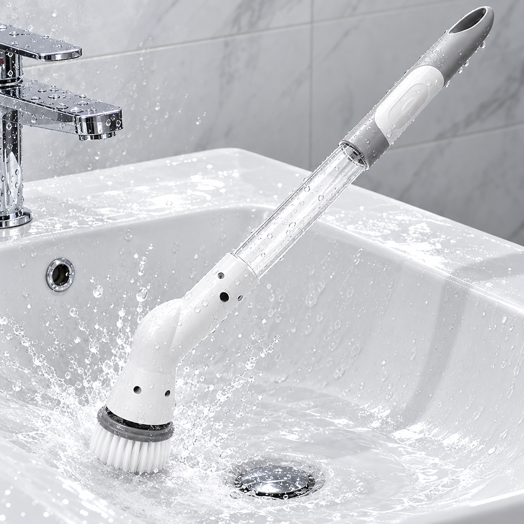 Cordless Spin Scrubber — Dual-Speed Bathroom & Kitchen Set
